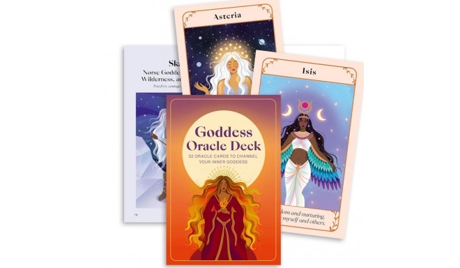 Oracle Card Set - Goddess Orakulo Kortos 52 Affirmation Cards 8.9x13.5x3.5 cm