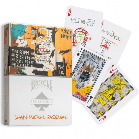 Playing Cards - Bicycle Artist Series Jean-Michel Basquiat 2 Decks Plastic
