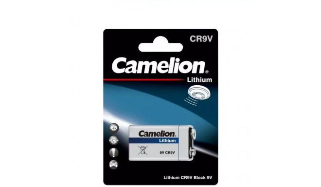 Battery - Camelion CR9 9V Lithium 48.5mm x 17.5mm x 25.3mm