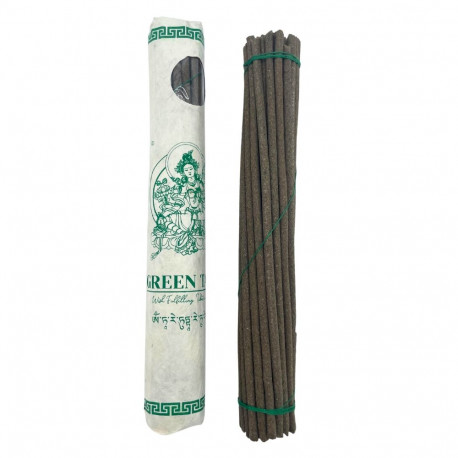 Incense Stick - Premium Tibeto Green Tara Buddha 30 Hand-Rolled 20 cm