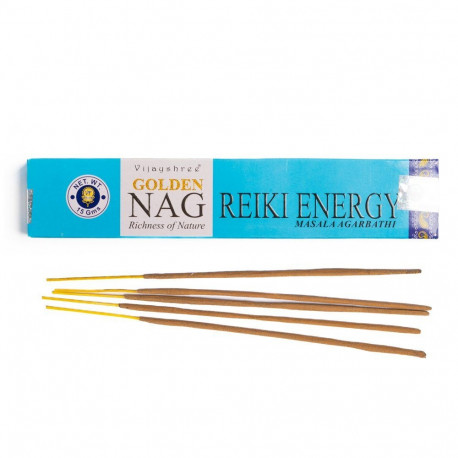 Incense Stick - Golden Nag Reiki Energy Smilkalai Vijayshree 15 Sticks