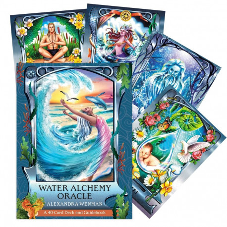 Oracle Card - Water Alchemy Oracle 40 Cards 144-Page Guide 12.7x17.1x3.8 cm