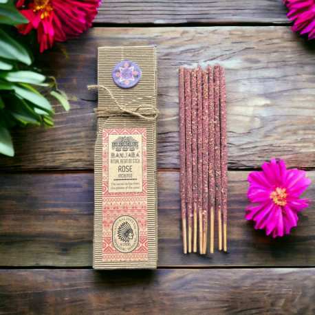 Incense Stick - Ritual Resin on Stick Rose 8 Sticks 20 cm Floral Aroma