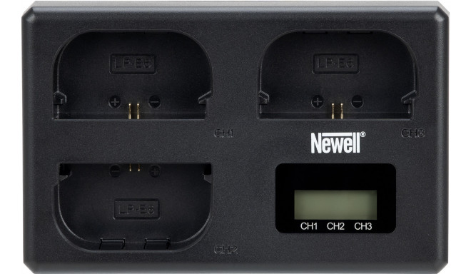 Newell battery charger TT-USB-C 3x Canon LP-E6