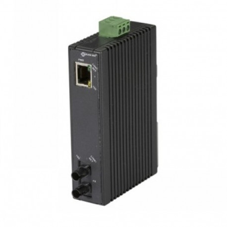 BLACKBOX ECONOMY DIN RAIL 10-100 MEDIA CONVERTER 1P - (1) 10/100 MBPS RJ45, (1) 100BASEFX MM ST, 2KM