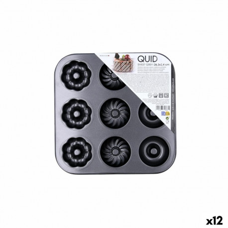 Küpsetusvorm Quid Sweet Grey Hall Metall (12 Ühikut)