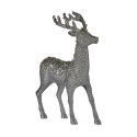 Dekoratsioonid Keskmine Põhjapõder 15 x 45 x 30 cm Hõbedane Valge Plastmass