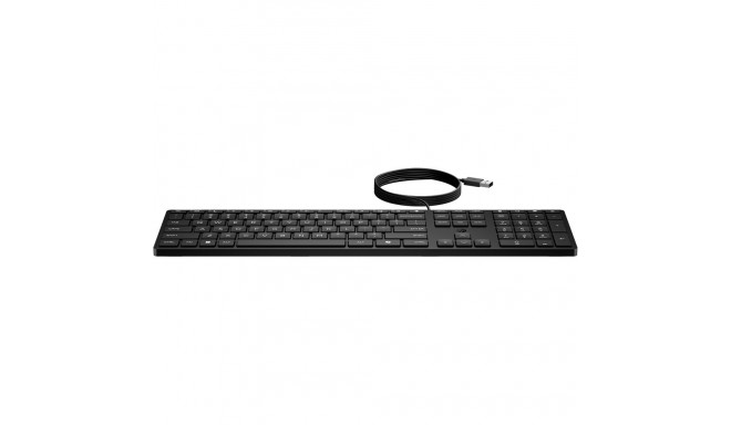 HP 320K USB Wired Keyboard - Black - US/RUS