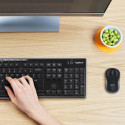 Logitech Keyboard MK270 black US/Int Layout