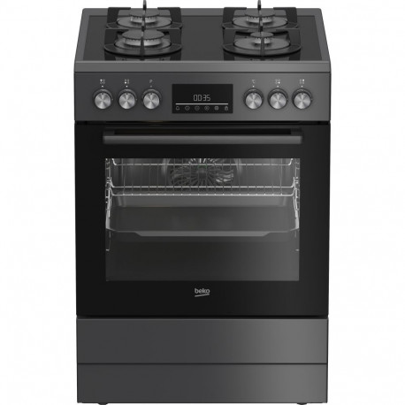 BEKO Cooker | FBM62330GADSN | Hob type Gas | Oven type Electric | Grey | Width 60 cm | Depth 60 cm |