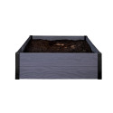 Square flower bed border Maple Square 106x106x32cm grey 7290112634146