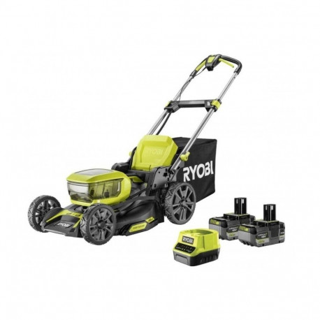 Cordless lawn mower RYOBI ONE+ RY18LMX46A-250, 18 V, 2 x 5.0 Ah, 46 cm, 55 l