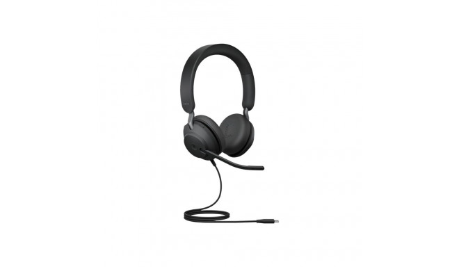 JABRA Evolve2 40 SE MS stereo on-ear juhtmega USB-C mürasummutav kõrvaklapid sertifitseeritud Micros