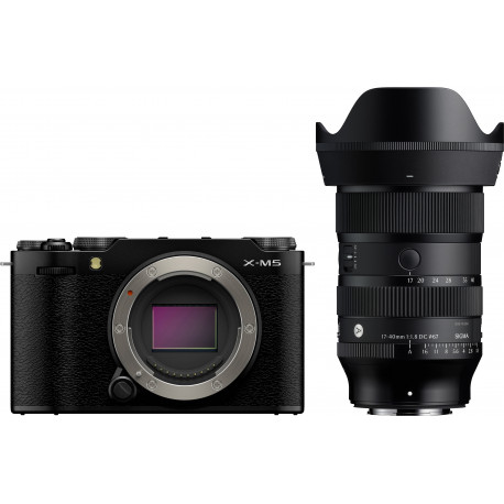 Fujifilm X-M5 + Sigma 17-40mm, black