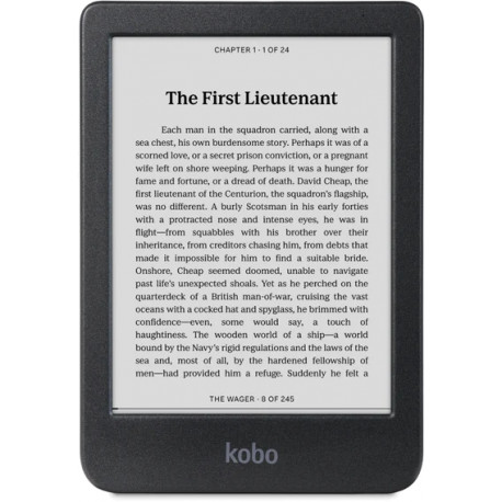 Kobo e-luger Clara BW 6" 16GB, must