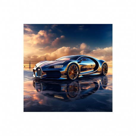 Diamentowa mozaika - auto bugatti