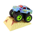 Auto Resorak Z Naciągiem Monster Truck Big Foot Gumowe Opony Rampa Auto Resorak Z Naciągiem Monster Truck Big Foot Gumowe Opony Rampa