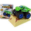Auto Resorak Z Naciągiem Monster Truck Big Foot Gumowe Opony Rampa Auto Resorak Z Naciągiem Monster Truck Big Foot Gumowe Opony Rampa
