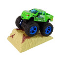 Auto Resorak Z Naciągiem Monster Truck Big Foot Gumowe Opony Rampa Auto Resorak Z Naciągiem Monster Truck Big Foot Gumowe Opony Rampa