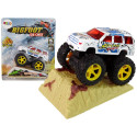 Auto Resorak Z Naciągiem Monster Truck Big Foot Gumowe Opony Rampa Auto Resorak Z Naciągiem Monster Truck Big Foot Gumowe Opony Rampa