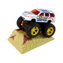 Auto Resorak Z Naciągiem Monster Truck Big Foot Gumowe Opony Rampa Auto Resorak Z Naciągiem Monster Truck Big Foot Gumowe Opony Rampa