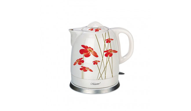 Electric Kettle - Feel-maestro Mr-066-red 1.5l 1200w Red/white