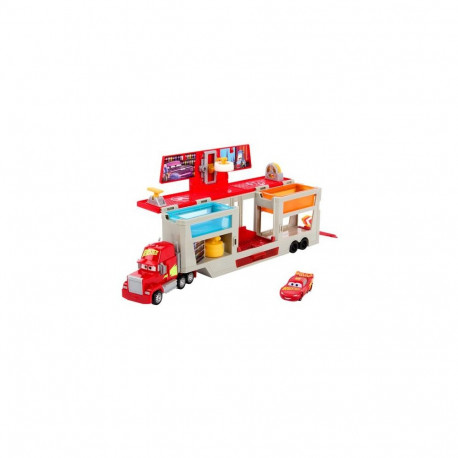 Disney Pixar Cars Disney and Pixar Cars Color Changers Mobile Paint Shop Mack Playset with 1 Toy Car