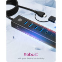 ICY BOX IB-HUB1737-C3 7-portiline USB 3.2 Gen 1 jaotur