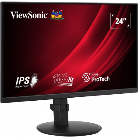 VG2408A-MHD (60.5cm (24 tolli), must, FullHD, IPS, HDMI, DP, VGA, 100Hz paneel)
