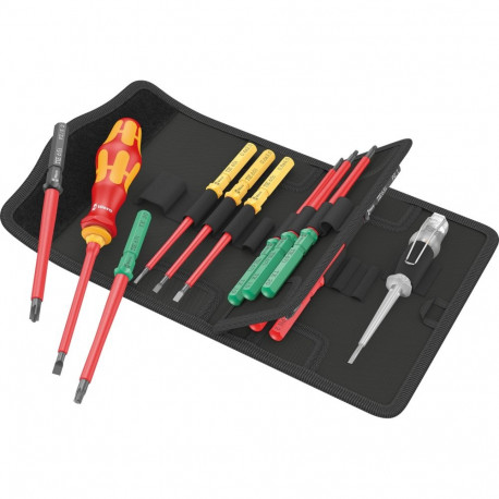Kraftform Kompakt VDE 16 Universal 1 Tool Finder, 16-teilig (rot/gelb, inkl. Steckgriff, Phasenprüfe