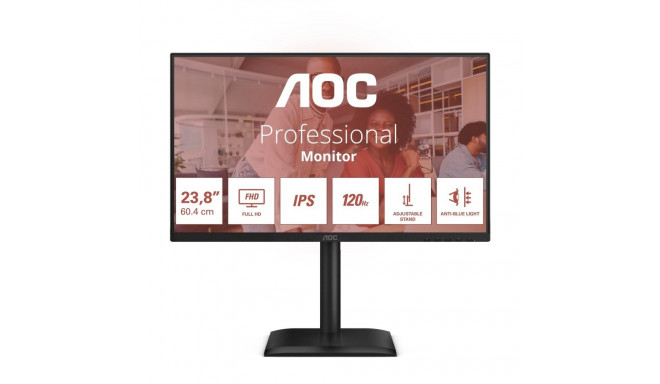 AOC 24E4U 23.8'' IPS 120Hz HDMI DP VGA pööratav