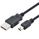 Cable USB - mini USB 3 m black