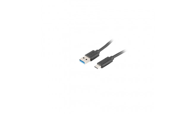 Lanberg USB Type-C – USB Type-A 3.1 kaabel, 1.8 m | CA-USBO-31CU-0018-BK | USB Type-C – USB Type-A