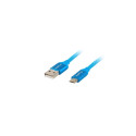 Lanberg USB Micro to USB-A 2.0 Cable Blue Premium QC 3.0, 1 m | CA-USBM-20CU-0010-BL | USB Micro to 
