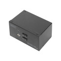 Digitus KVM lüliti, 2-porti, kahe ekraaniga, 4K, HDMI | DS-12860