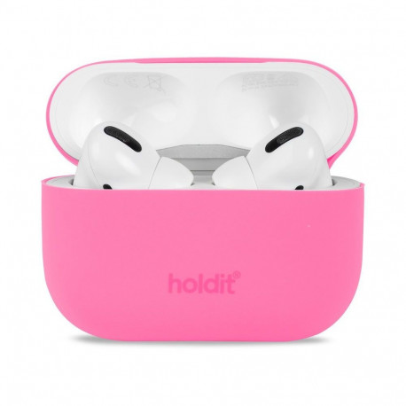 Airpods Pro 1/2 laadimiskarbiümbris Holdit silikoon, Bright Pink
