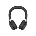 JABRA Evolve2 75 on-ear Bluetooth juhtmevaba aktiivse mürasummutusega USB-C mürasummutav must laadim