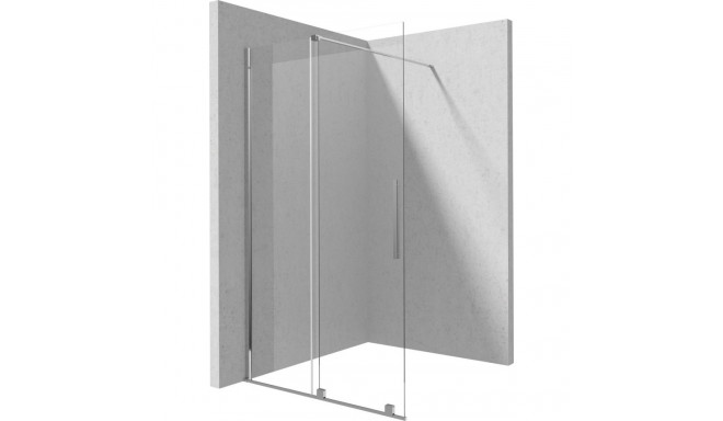 Walk-in shower wall 90 cm - sliding