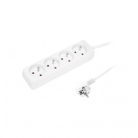 98-715# pr-470p 4-pesaga maandusega pikendusjuhe 3m valge 3x1,5mm