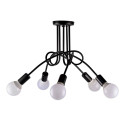 ZD74A NOWOCZESNA LAMPA ŻYRANDOL 5 CZARNY
