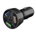 PLS34H ŁADOWARKA SAMOCHODOWA 3xUSB QC