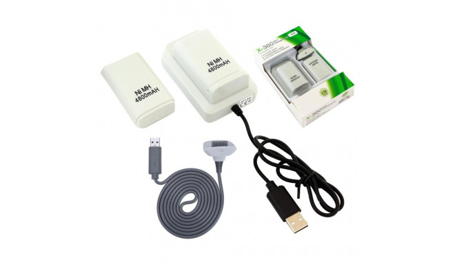 Charging kit KX7B Xbox 360, white