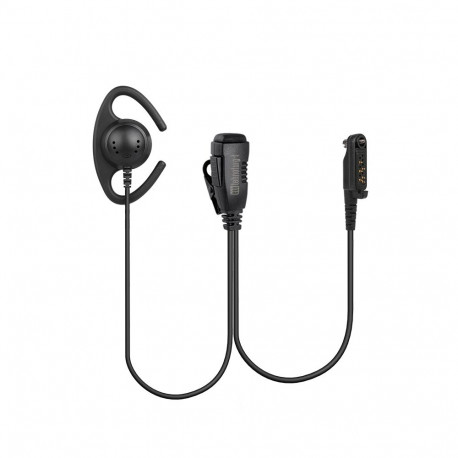 EM-3127- H4/SC/1W 1 wire open D shape earpiece with small lapel PTT /MIC for Hytera