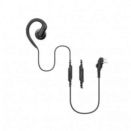 EM-3449- H2/SC/1W 1-juhtmeline pöörlev C-kujuline kõrvaklapp koos sisseehitatud PTT-mikrofoniga,  ee