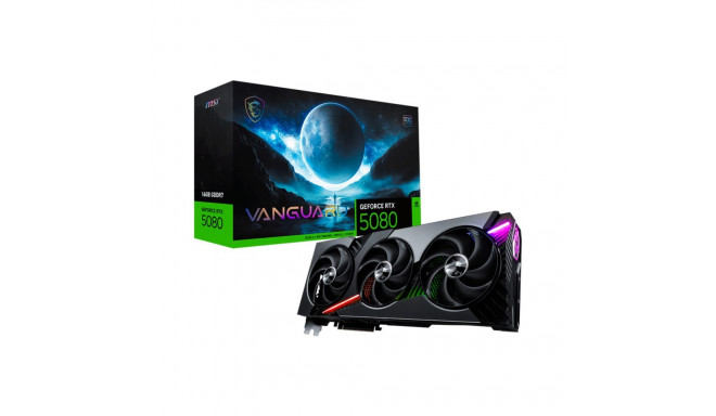 MSI GeForce RTX 5080 VANGUARD SOC, graphics card DLSS 4, 3x DisplayPort, 1x HDMI 2.1