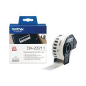 BROTHER DK22211 valge kile lõputud sildid QL550 QL500 jaoks 29mmx15.24m