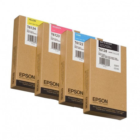 EPSON T612200 Ink cartrige, Cyan, Singlepack, 220 ml