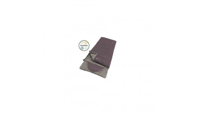 Outwell Contour Dark Purple L, Sleeping Bag - Left Zipper, 220 x 85 cm, YKK 2-way L-shape open-end w