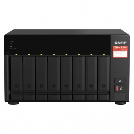 QNAP 8-Bay QTS and QuTS hero NAS TS-873A-8G Up to 8 HDD/SSD Hot-Swap, Ryzen V1500B Quad-Core, Proces