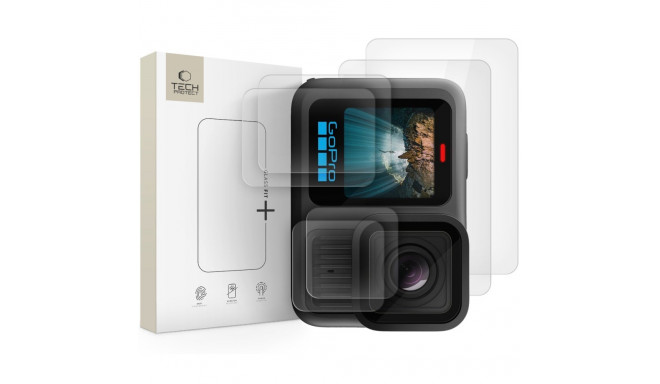 SZKŁO HARTOWANE TECH-PROTECT GLASS FIT+ 2-SET GOPRO HERO 13 CLEAR